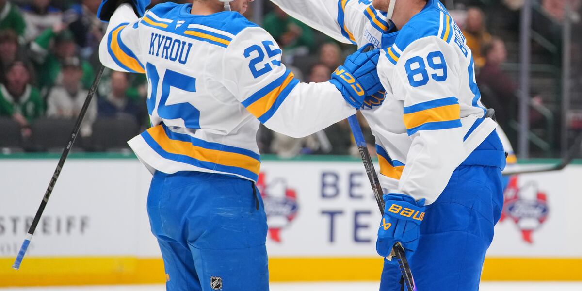 Blues trade Kyrou to Capitals for 2 players, first round pick