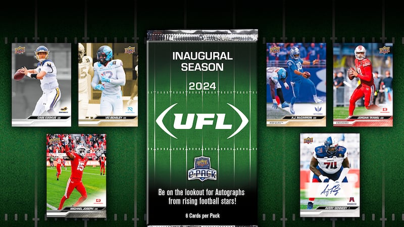 The set includes players representing each of the eight UFL teams.