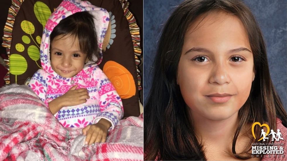 Ava Marie Gonzales was last seen in December 2017 when she was 2 years old (left). Police...