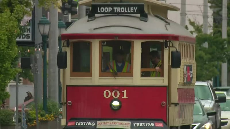 Loop Trolley Map Loop Trolley out of service