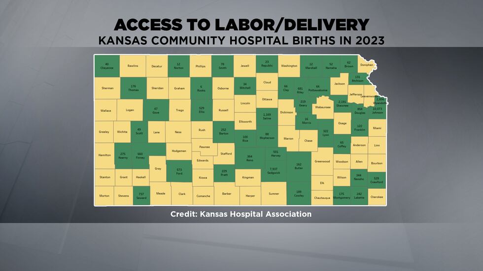 According to a March of Dimes survey, 45% of all counties in Kansas are now considered...