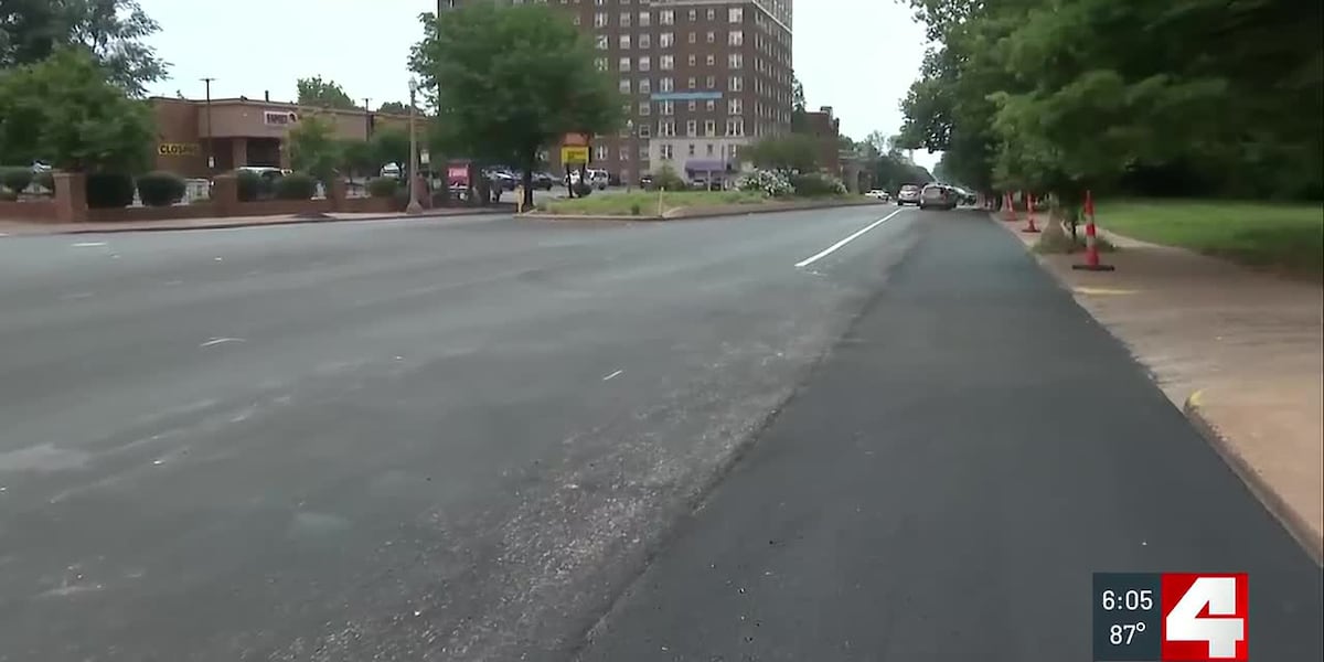 St. Louis street repaving project raises driver safety concerns over missing lane markings