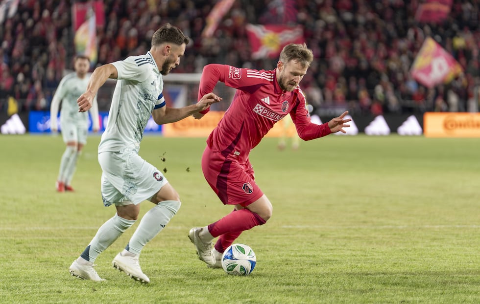 Cedric Teuchert against the Colorado Rapids in the 2025 season-opener.