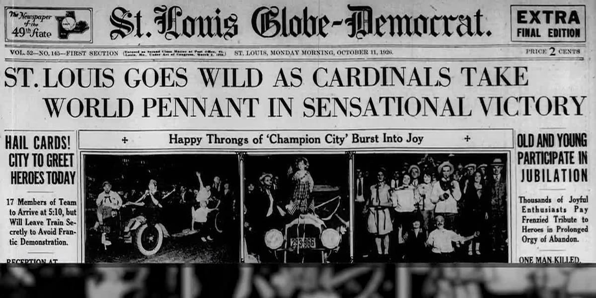 100 years ago: How the Cardinals' first World Series title transformed St. Louis into baseball town