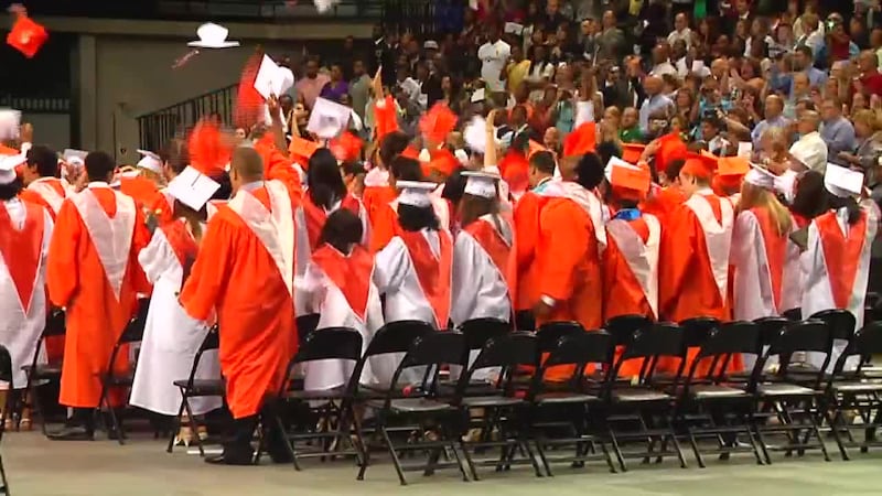 Some high school students say their caps and gowns are too expensive for them to purchase.