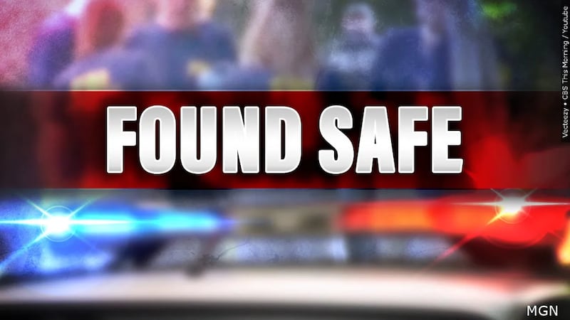 Missing person found safe