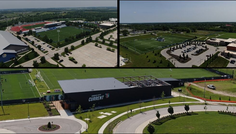 Potential team base camps from top left to right include Rock Chalk Park, Com Minerals...