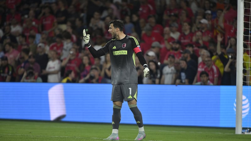 FILE - St. Louis CITY SC's Roman Bürki.