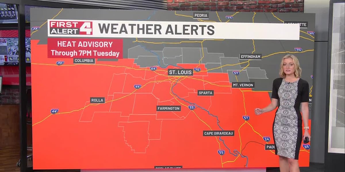 Heat Advisory Through Tuesday