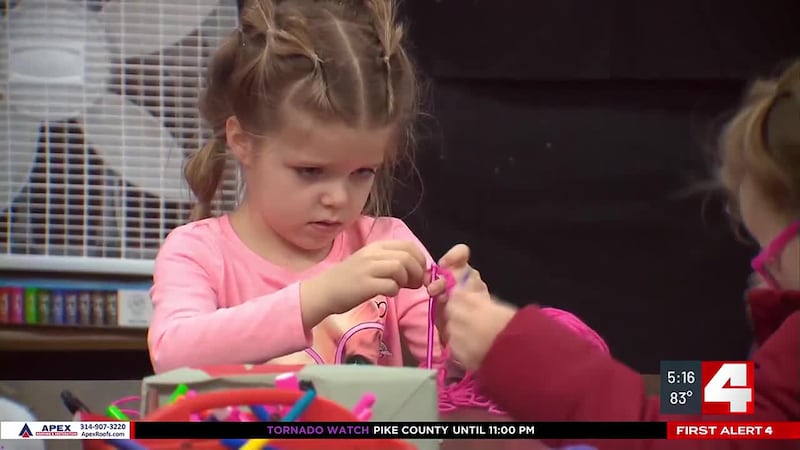 Seckman Elementary Students Crochet Club