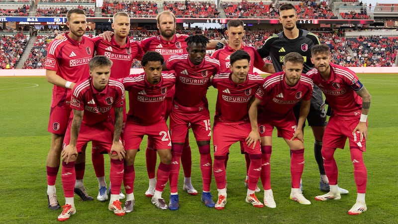 St. Louis CITY SC's starting XI against San Diego FC on May 10, 2025.