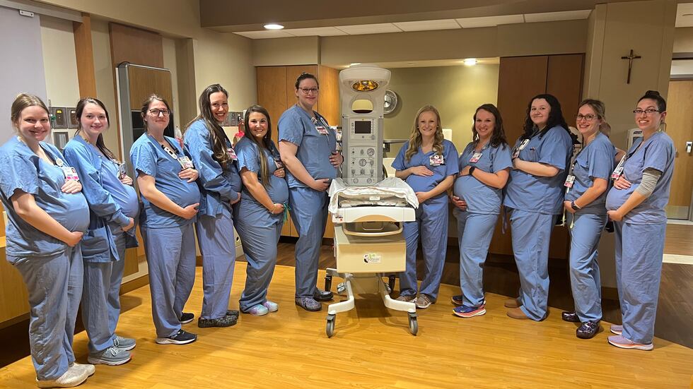 HSHS St. Vincent Hospital announced 14 ed nurses on their team of baby experts are...
