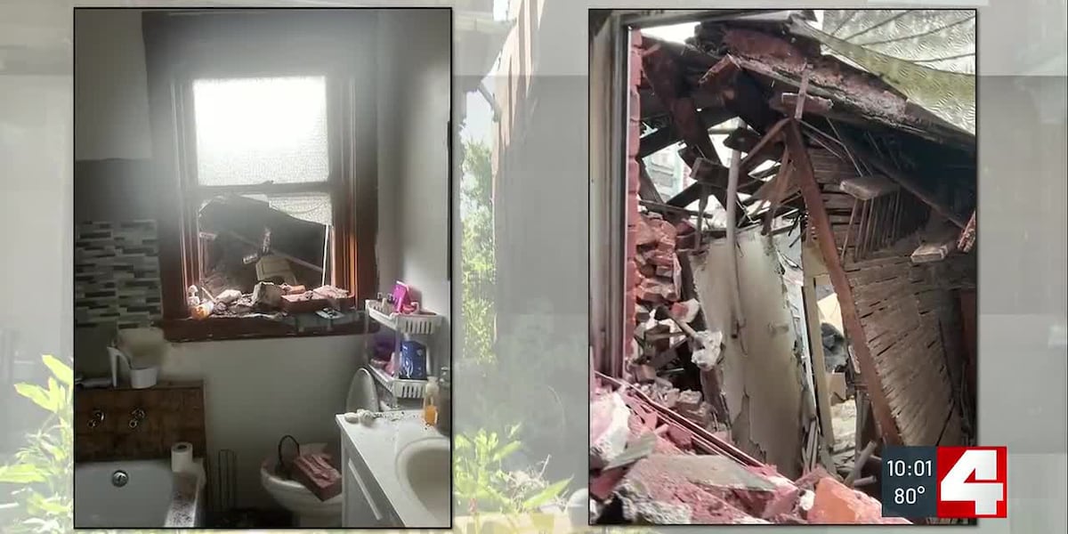 ‘I don't want to lose it because of this': Bricks from city-owned vacant building crash into woman's home after weekend storms