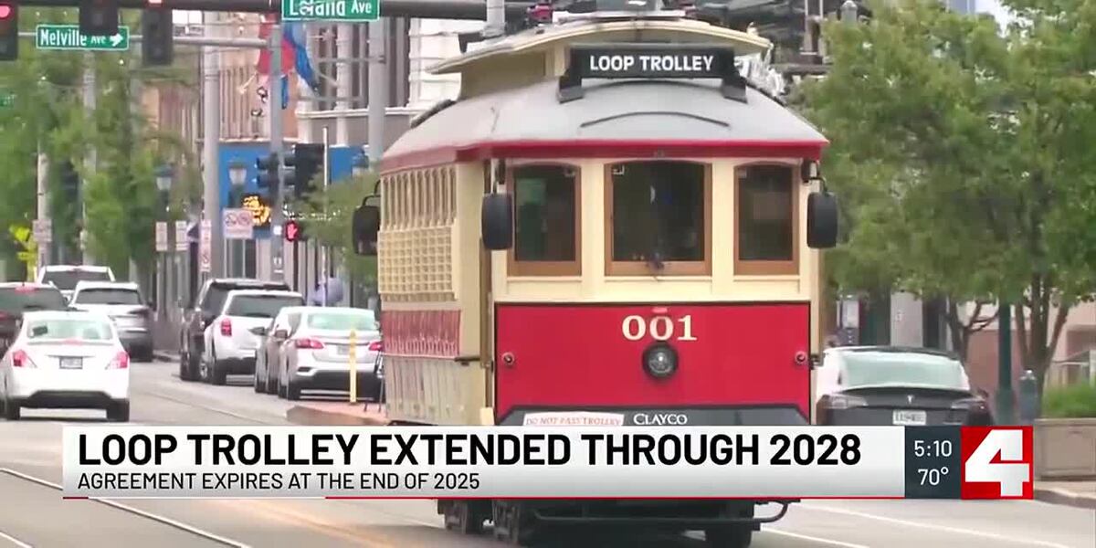 Loop Trolley Map Loop Trolley to run through 2028