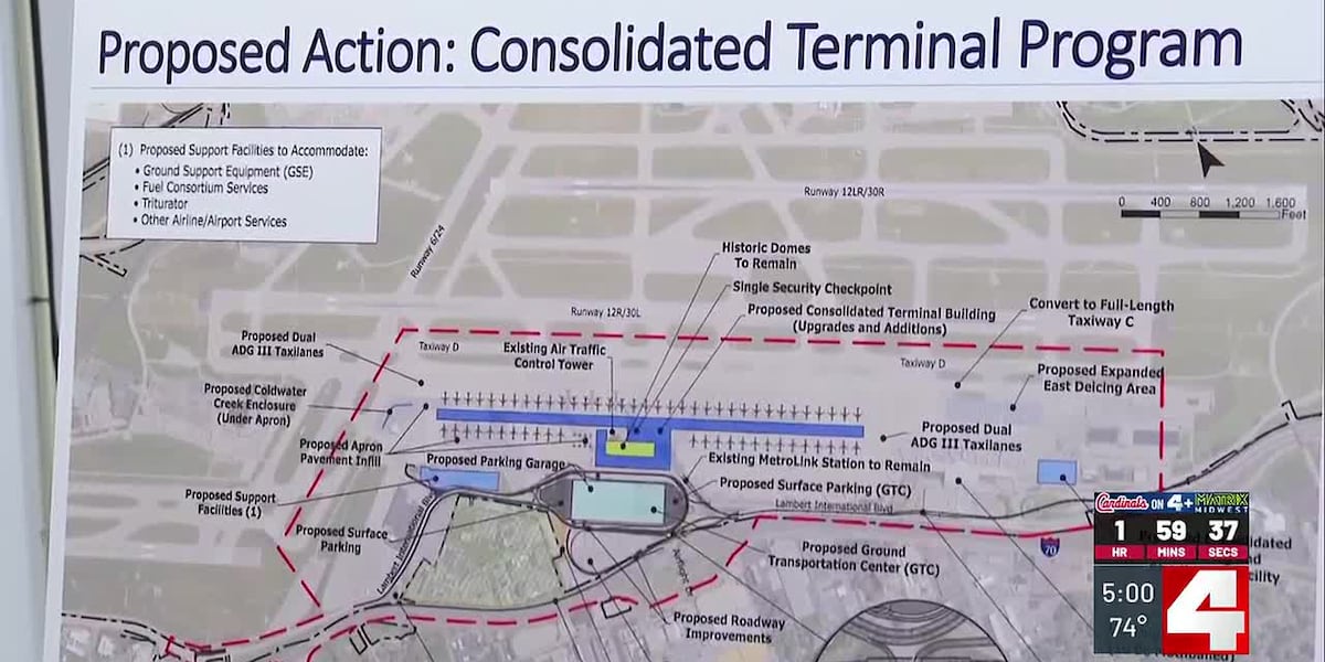 Lambert single terminal project: Rising costs prompt design changes