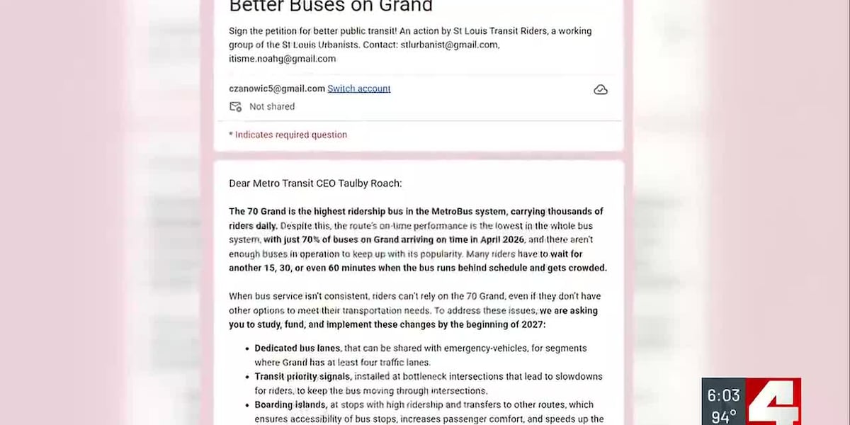 St. Louis bus riders demand action after facing reliability issues on city's busiest route