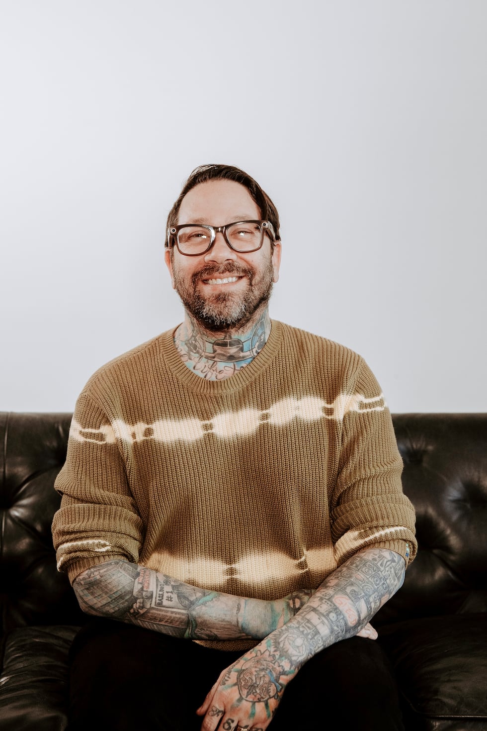 Music executive Dave Shapiro poses for a portrait on Dec. 3, 2024, in Nashville.