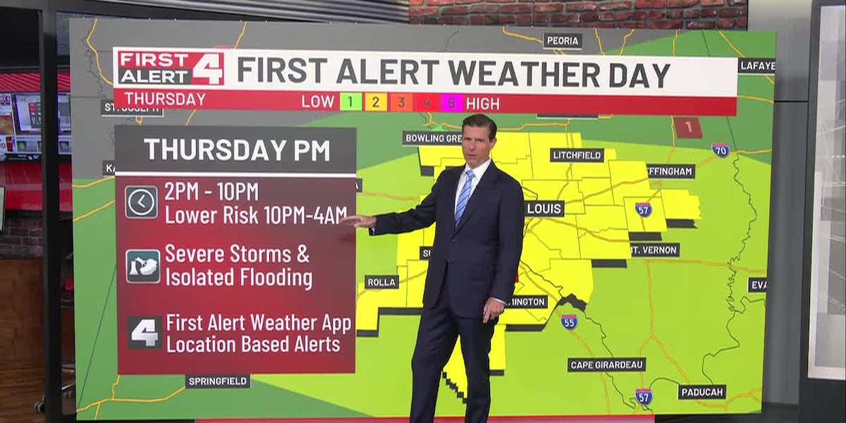 Spot Showers Or Storms Today. First Alert Weather Day Thursday