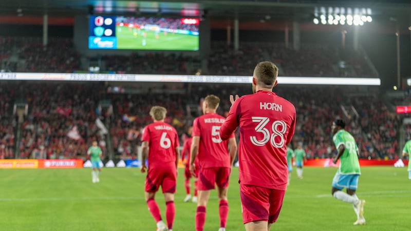 Jannes Horn applauds a masterful defensive performance against Seattle Sounders FC.
