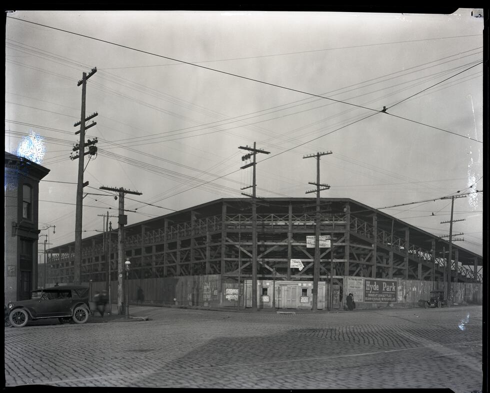 A view from outside Stars Park in the Mill Creek Valley. It is believed very few known photos...