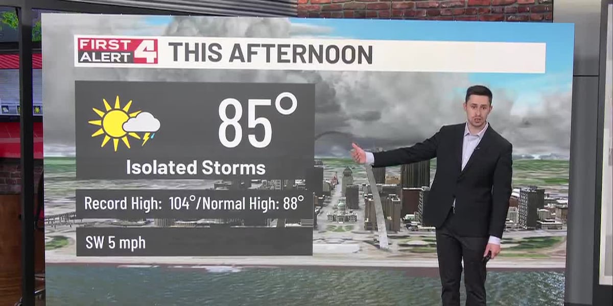 Scattered Storms Today, First Alert Weather Days Start Sunday for Dangerous Heat