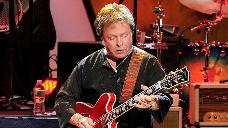 FILE - Guitarist Rick Derringer performs at Radio City Music Hall in New York on July 7, 2010.