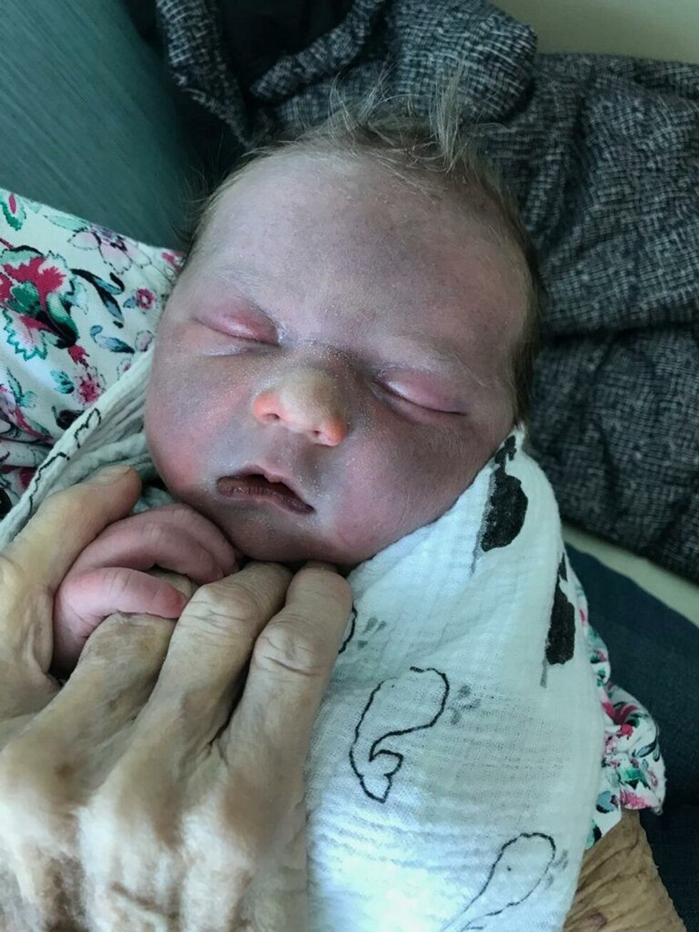 Frankie Redenbaugh was delivered on the side of the highway in Kansas several miles from a...