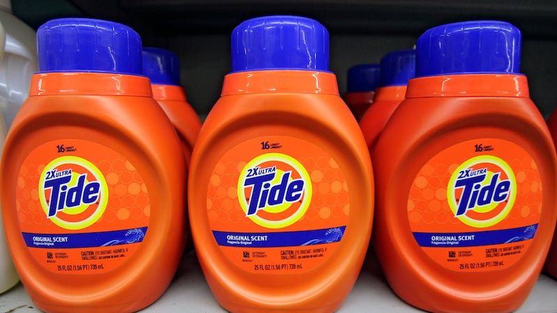 Tide laundry detergent on a shelf at Sammy's Food Mart, Thursday, Sept. 10, 2009, in...
