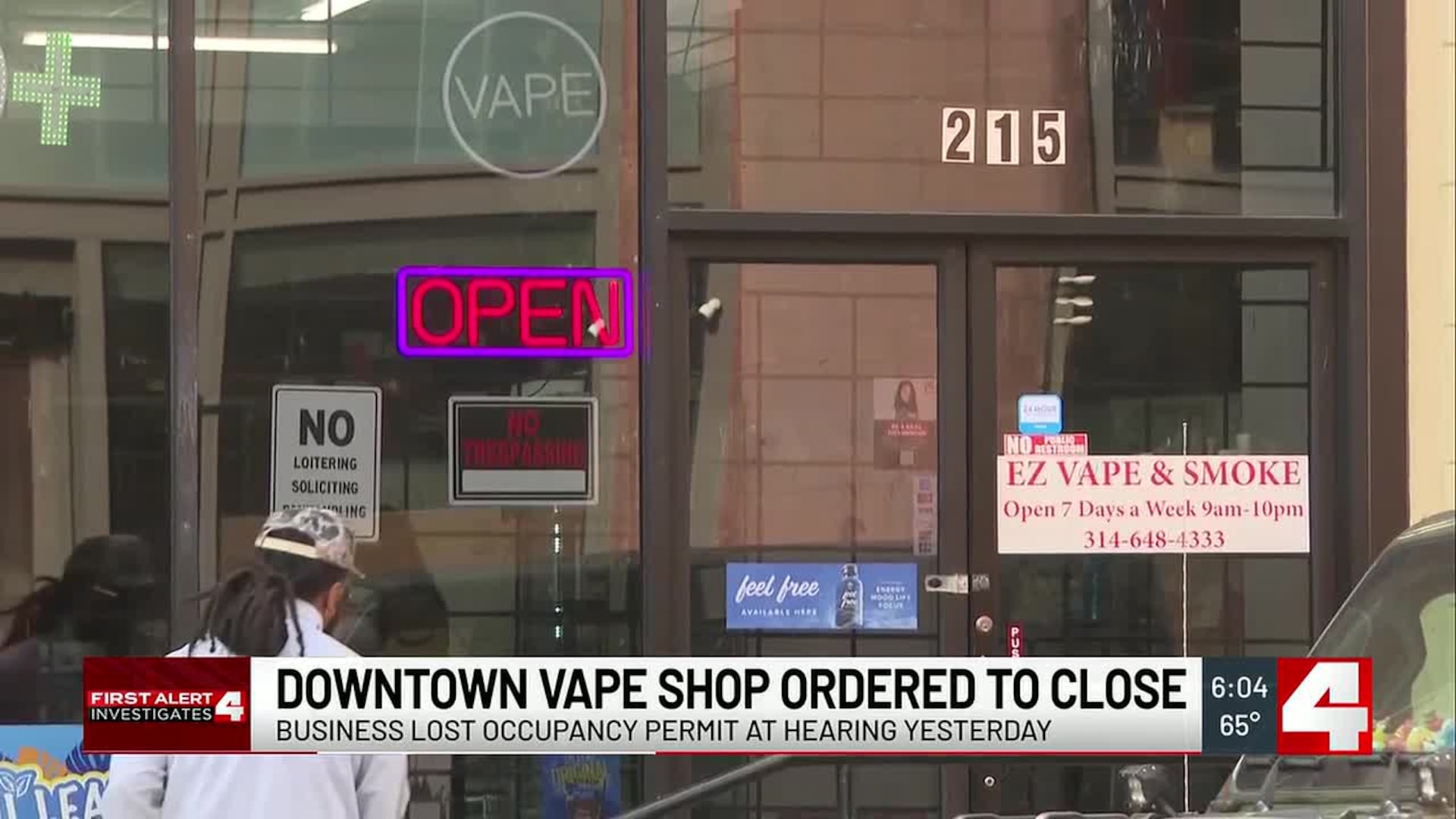 Downtown St. Louis vape shop ordered to close after city revokes occupancy permit Downtown St. Louis vape shop ordered to close after city revokes occupancy permit