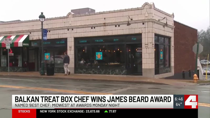 The outside of the Balkan Treat Box in St. Louis