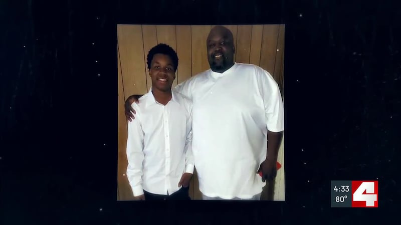 Chris Hill with his son Colin Hill.