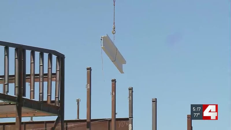 Final beam placed on new St. Charles City Hall