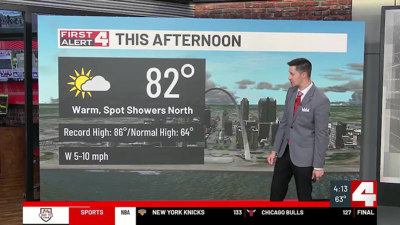 Warm Today, Increasing Late Weekend Rain Chances